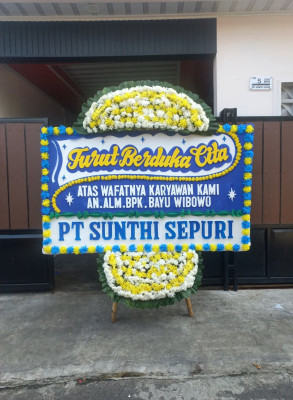 Papan Bunga Duka di Serdang